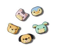 Crocs 3D Animal Friends 5 Pack, Breloques de Chaussure Mixte, Multicolore, Taille Unique