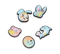 Crocs 5-pack Animal Jibbitz Shoe Charms Breloques de Chaussure Mixte, Y2K Anime, Taille Unique