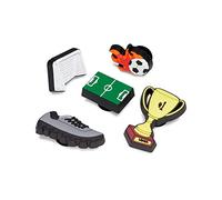 Crocs 5-Pack Jibbitz Shoe Charms, Breloques pour Chaussures Mixte, Soccer Celebration, Taille Unique