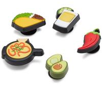Crocs 5-Pack Jibbitz Shoe Charms, Breloques pour Chaussures Mixte, Mexican Food, Taille Unique