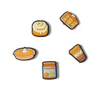 Crocs 5-pack Food Jibbitz Shoe Charms Breloques de Chaussure Mixte, Scented Fall Yummies, Taille Unique