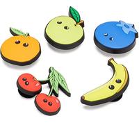 Crocs 5-pack Food Jibbitz Shoe Charms Breloques de Chaussure Mixte, Smile Fruit, Taille Unique