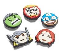 Crocs 5-Pack Marvel Jibbitz Shoe Charms, Breloques pour Chaussures Mixte, Avengers Emojis, Taille Unique