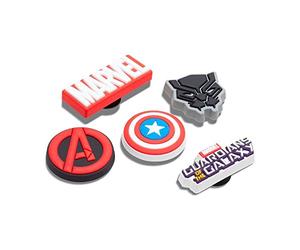 Crocs 5-pack Marvel Jibbitz Shoe Charms Breloques de Chaussure Mixte, Marvel, Taille Unique