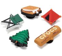 Crocs 5-pack Nature Jibbitz Shoe Charms Breloques de Chaussure Mixte, Gone Camping, Taille Unique