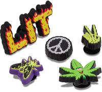 Crocs 5-Pack Nature Jibbitz Shoe Charms, Breloques pour Chaussures Mixte, Its Lit, Taille Unique