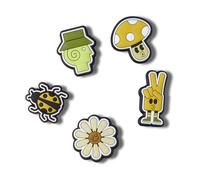 Crocs 5-pack Nature Jibbitz Shoe Charms Breloques de Chaussure Mixte, Tripped Out, Taille Unique
