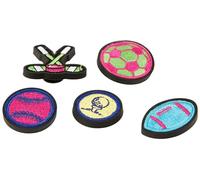Crocs 5-pack Sports Jibbitz Shoe Charms Breloques de Chaussure Mixte, Neon Sports Patches, Taille Unique