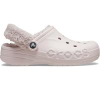Crocs Baya Lined Fuzz-Strap Sabots Unisex Barely Pink 36