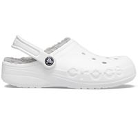 Crocs Baya Lined Sabots Unisex White / Light Grey 39