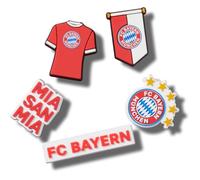 Crocs Bayern FC 5 Pack, Breloques de Chaussure Unisexe, Multicolor, Taille Unique
