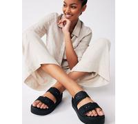 Crocs Black Brooklyn Buckle Sandals