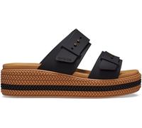 Crocs Black Brooklyn Woven Buckle Sandals
