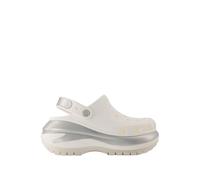 Crocs - Blanc/Argent Sandales Synthétiques - Mega Crush - Femme - Chaussures - Blanc - Taille: 41 EU