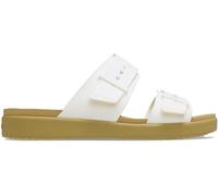 Crocs Brklyn Bkl Low Flat Sandals Chaux/Tan 6 (38-39) Female