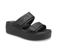 Crocs Brooklyn Buckle Faible Compensé Sandales Chaussures Femme Casual Sabots