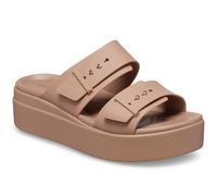 Crocs Brooklyn Buckle Faible Compensé Sandales Chaussures Femme Casual Sabots