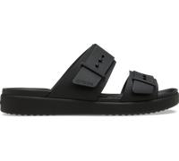 Crocs Femme Brooklyn Buckle Low Sandales, Black, 42/43 EU
