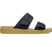 Crocs Brooklyn Buckle Low Low Sandales Femmes Black / Tan 36