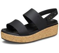 Crocs Sandales et nu-pieds Brooklyn Cork Low Wedge – Noir – 37/38 EU