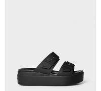 Crocs Brooklyn Flat Sandals Noir 8 (41-42) Female