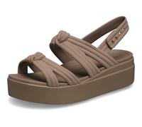 Crocs Brooklyn Knot Low Wedge Sandales compensées pour Femme, Lait, 41 EU