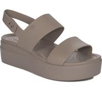 Crocs Brooklyn Low Wedge 206453-2EL, sandales, femme, marron, taille : 39/40