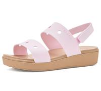 Crocs Brooklyn Sandal K unisexe pour enfant, rose lait/noix de cajou, 38 EU