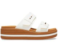 Crocs Brooklyn Woven Buckle Sandales Femmes Chalk 37