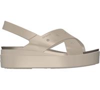 Crocs Brown Brooklyn 4U Cross Strap Wedge Sandals