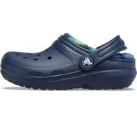 Crocs Unisexe Enfant Classic Lined Bold Check Clog K Sabots, Navy, 28/29 EU