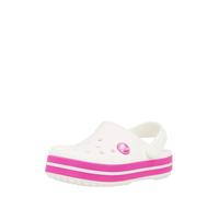 Crocs Chaussures ouvertes 'Crocband' rose / blanc, Taille 25-26