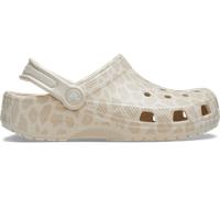 Crocs Classic Animal Glitter Sabots Enfants Almond Tint/Leopard 30