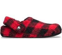 Crocs Classic Buffalo Check Cozzzy Slipper Babouche Unisex Varsity Red / Black 36