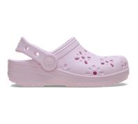 Crocs Unisexe Enfant Classic Floral Cut Out Clog T Sabots, Pink Milk, 20/21 EU