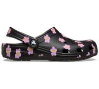 Crocs Classic Flower Sabots Unisex Black 33