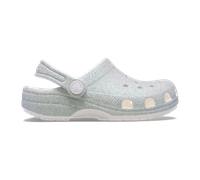 Crocs Sandales enfant Classic Iridescent Glitter – Blanc 24/25
