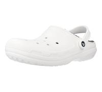 Crocs Sabots Classic Lined – Doublure douce et moelleuse – Blanc/Gris Taille 43-44