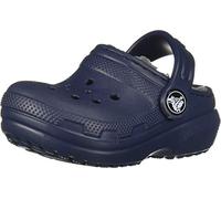 Crocs Classic Lined Clog T, Sabot, Bleu Marine Anthracite, 27 EU
