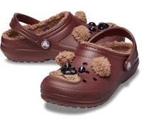 Crocs Classic Lined I AM Brown Bear Sabots Enfants Dark Clay 32