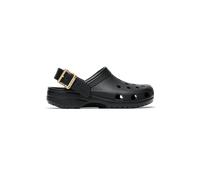 Crocs Classic Metallic Buckle Sabots Unisex Black 41