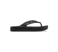 Crocs - Classic Platform Flip - Femme - Chaussures - Noir - Taille: 37 EU