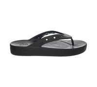 Crocs - Classic Platform Flip - Femme - Chaussures - Noir - Taille: 45 EU