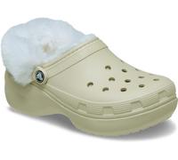 Crocs Classic Platform Fuzz Lined Clog 37-38 EU Bone