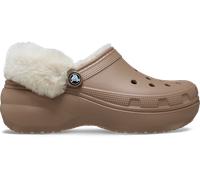 Mules et sabots Crocs Classic Platform Fuzz Lined Clog W pour Femme 39 - 40 Beige