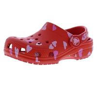 Crocs Classic VDay Sabot, Rouge Cerise, Petit Enfant, EU 24-25 | Sabot Croslite léger; trous d'aération; bride talon pivotante pour un maintien sûr; facile à nettoyer; confort Crocs iconique