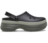 Crocs Sabots classiques superposés unisexes pour adulte, noir, 8 Women/6 Men