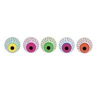 Crocs Crazy Eyes 5 Pack, Breloques de Chaussure Unisexe, Taille Unique