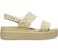 Crocs Cream Brooklyn Woven Low Wedges