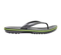Crocs Crocband Flip Flops Thongs Relaxed Fit Sandales in Graphic Gris en Volt Vert 11033 0A1 [UK M4/W5 US M5/W7] Gris / Vert G